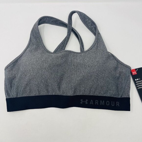 Under Armour Womens XL Cross-Back Medium-Support Compression Sports Bra $35 2104 - Picture 2 of 8